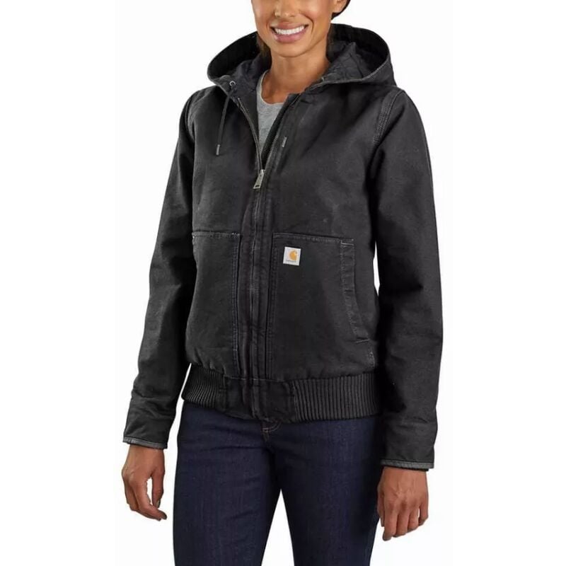 foto del prodotto giacca donna carhartt washed duck active nero t.s 104053 blk s