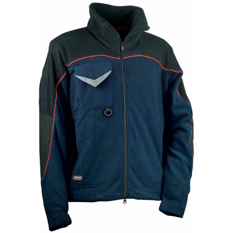 foto del prodotto giacca foderata in pile rider blu navy nero cofra taglia m