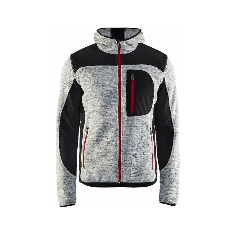 foto del prodotto giacca in maglia con cappuccio t.m grigio cinese nero 493021179099 m blaklader