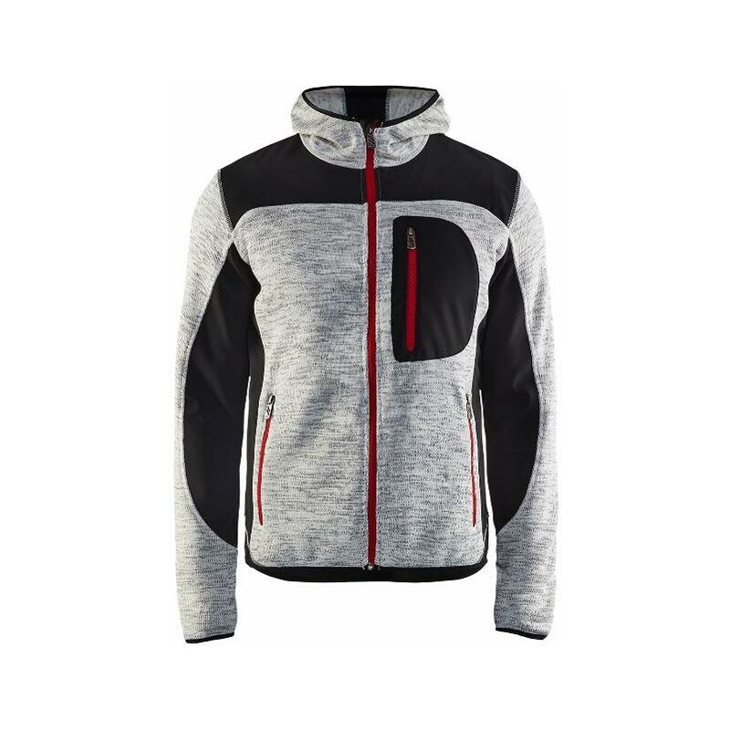 foto del prodotto giacca in maglia con cappuccio t.s grigio cinese nero 493021179099 s blaklader