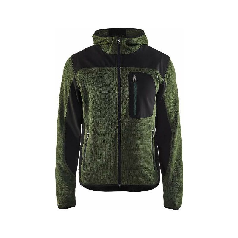 foto del prodotto giacca in maglia con cappuccio t.xs verde armato nero 493021174699 xs blaklader