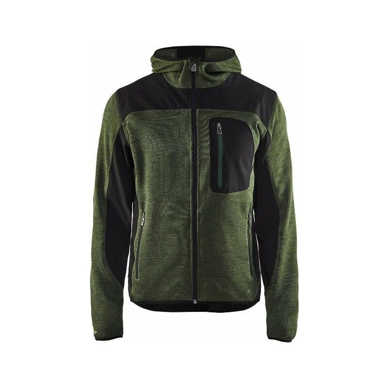 foto del prodotto giacca in maglia con cappuccio t.xs verde armato nero 493021174699 xxs blaklader