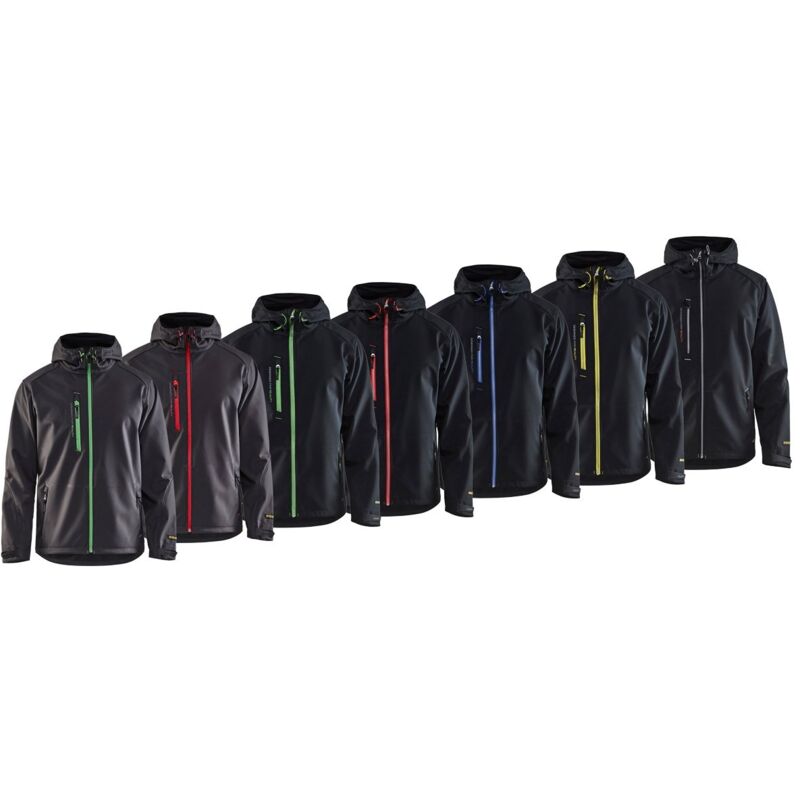 foto del prodotto giacca in softshell da lavoro blaklader 4949 impermeabile m nero