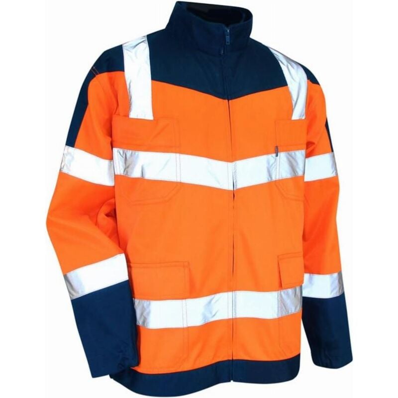 foto del prodotto giacca lma t.urgence blu arancio fluorescente t.l 2115 blu arancio t.4