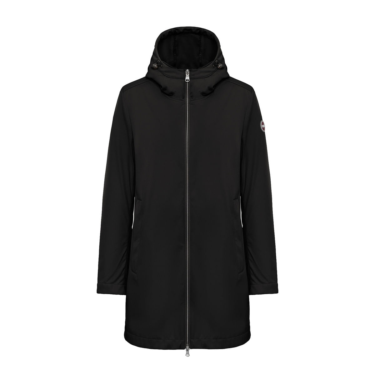 immagine 0 del prodotto giacca lunga con cappuccio softshell donna