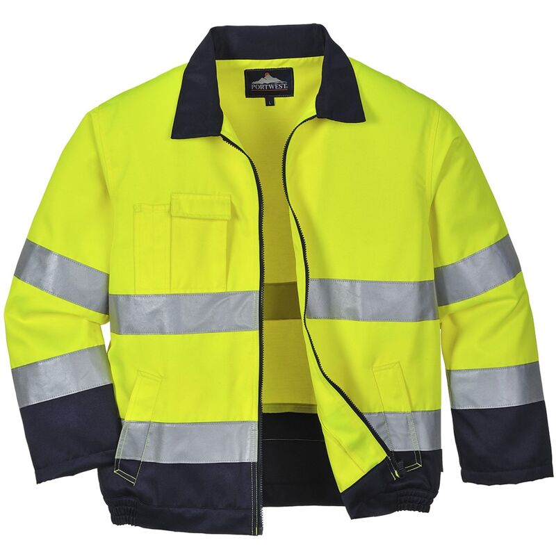 foto del prodotto giacca madrid alta visibilita gialla giallo navy 2xl