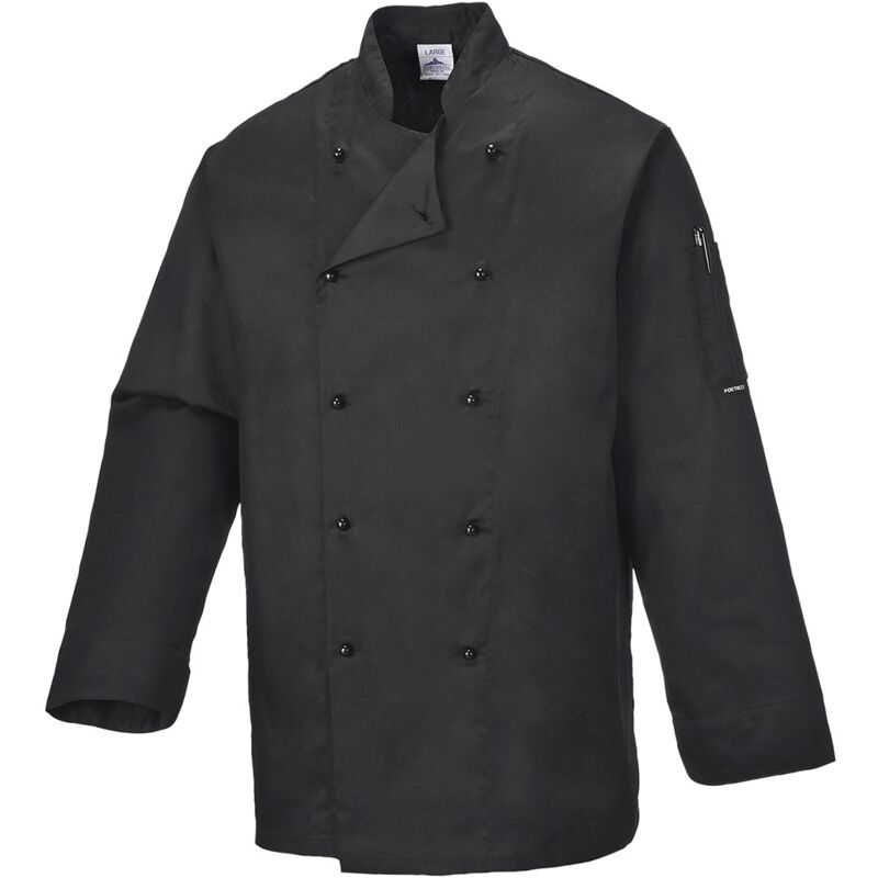 foto del prodotto giacca nera da chef modello somerset nero 3xl