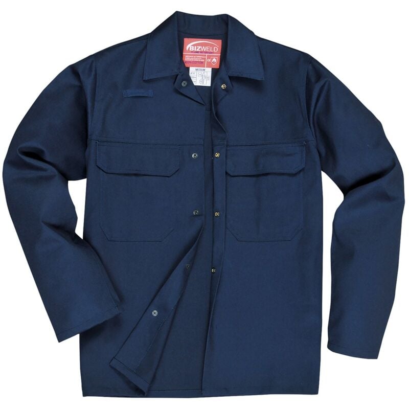foto del prodotto giacca resistente alla fiamma bizweld blue blue l
