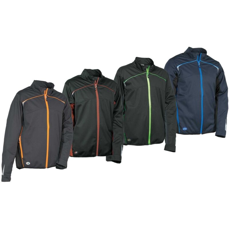 foto del prodotto giacca softshell da lavoro cofra galpones l antracite arancione