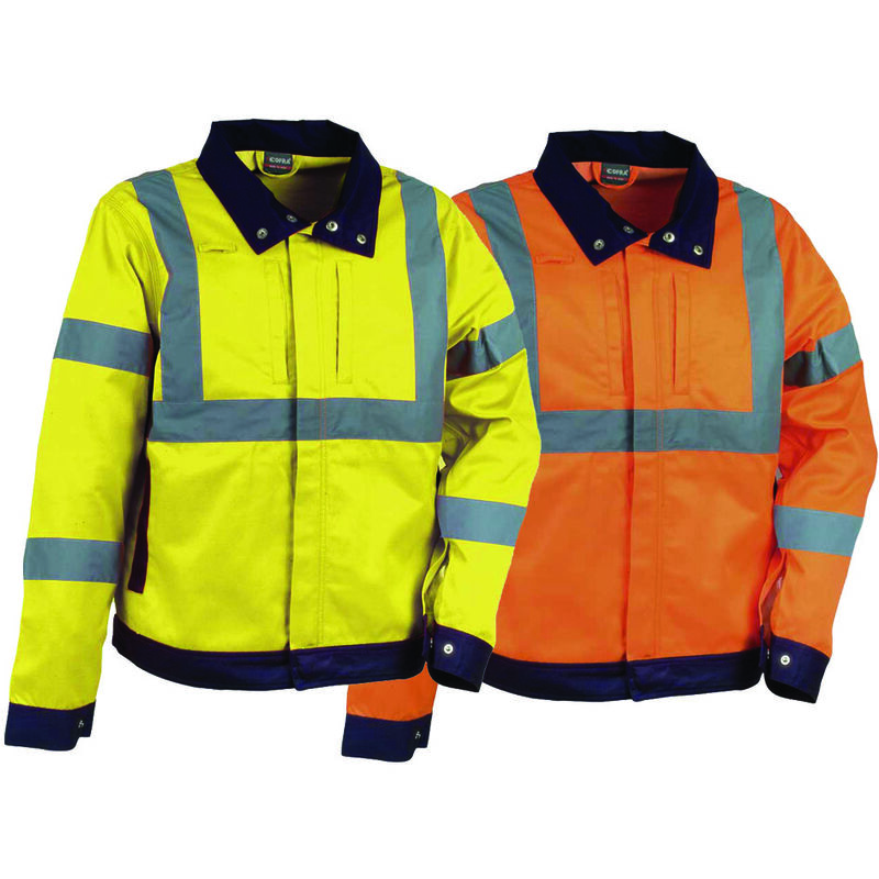 foto del prodotto giacca tempel ad alta visibilita tg.3xl giallo fluo navy