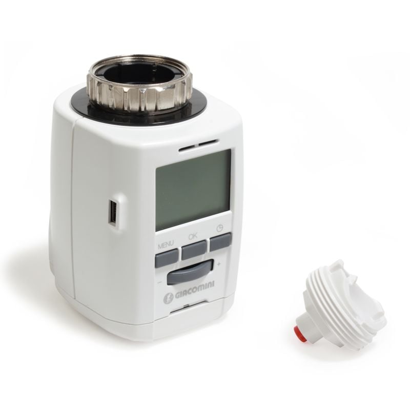 foto del prodotto giacomini cronotermostato per radiatore k470hx001 bianco