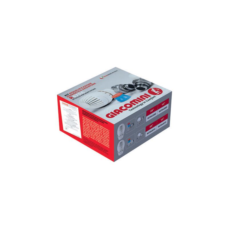 foto del prodotto giacomini kit riqualificazione radiatore squadra 1 2 x 16 r470a