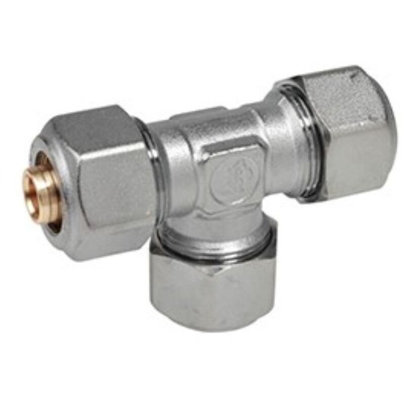 foto del prodotto giacomini - raccordo a t con adattatori per multistrato 32 x 3 r564mx126
