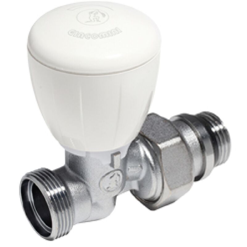 foto del prodotto giacomini valvola micrometrica termostatizzabile diritta con attacco per adattatore giacomin i r432tg 1 2 x18