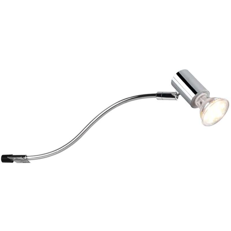 foto del prodotto giada h2o applique spot orientabile cromo da avvitare su specchio ip44 h. 11,5cm