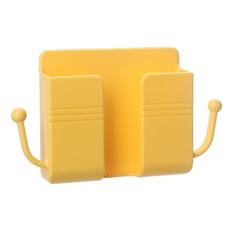 foto del prodotto giallo porta cellulare per montaggio a parete, scatola portaoggetti per condizionatore d aria montato a parete, mini scatola portaoggetti per