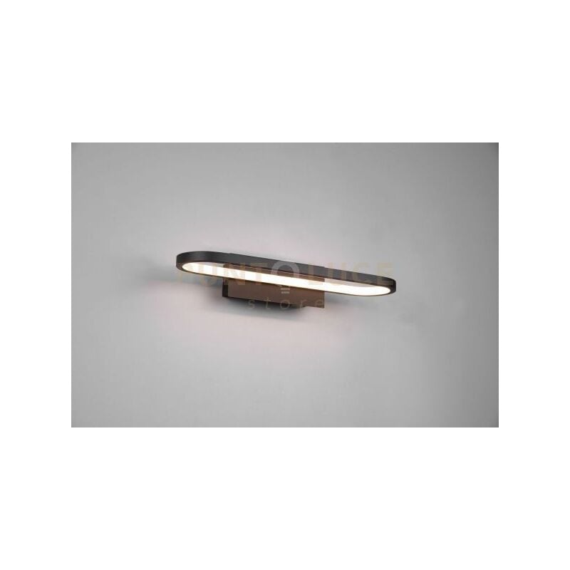 foto del prodotto gianni h2o applique da bagno led 17w 1700lm, 3000k nero con interruttore ip44 l. 40cm