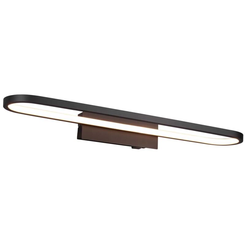 foto del prodotto gianni h2o applique led nero con interruttore ip44 l. 60cm