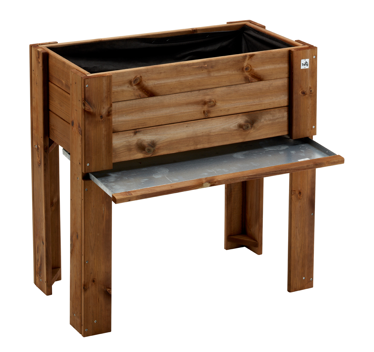 foto del prodotto giardiniera rialzata 81x44xh80 cm color castagno