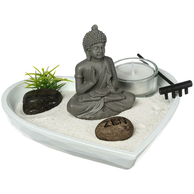 foto del prodotto giardino zen rmya in legno 16x16cm bianco atmosphera cr ateur d int rieur
