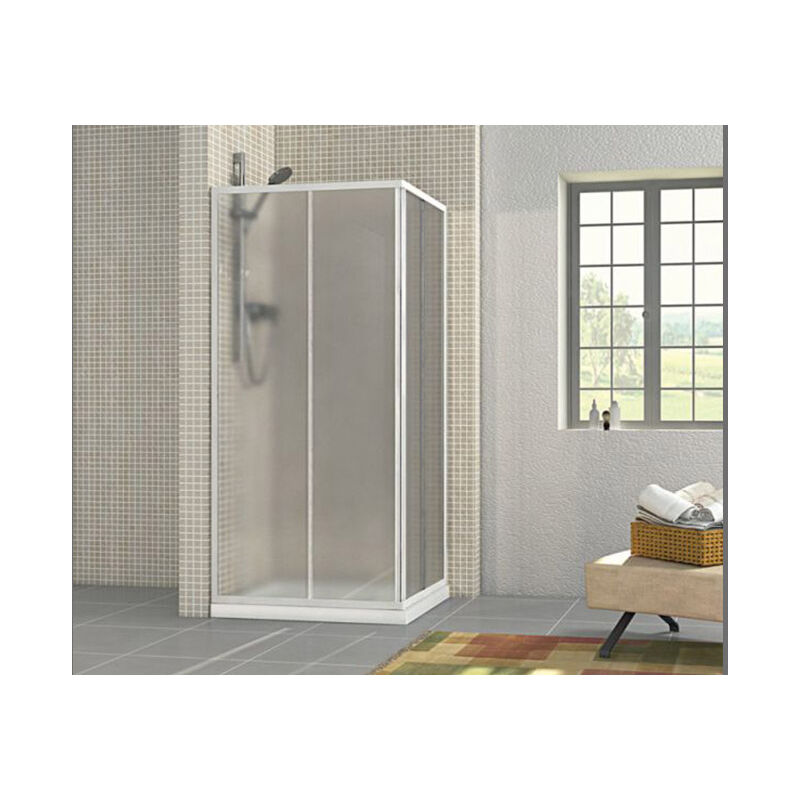 foto del prodotto giava box doccia smeralda in acrilico bollicine cm. 70x120 80x120