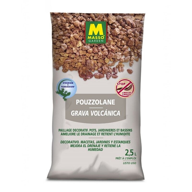 foto del prodotto giavella vulcanica del giardino masso 2,5 l