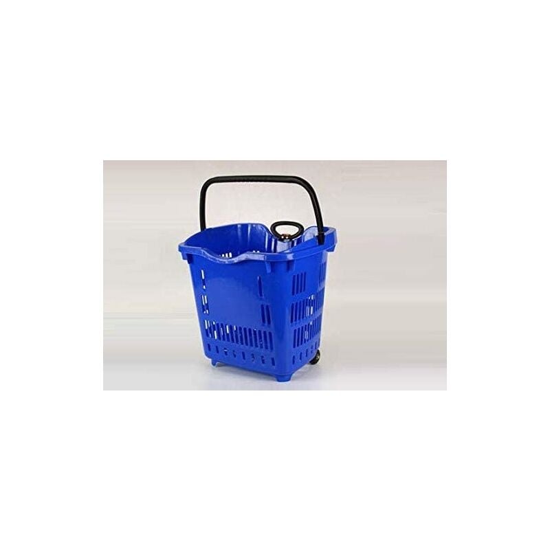 foto del prodotto gicos cestino trolley spesa blu 50 lt 47 x 42 x 48 cm con rotelle