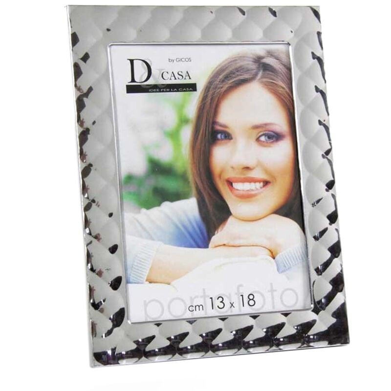 foto del prodotto gicos portafoto silver rettangolare 10 x 15 cm con cornice lavorata