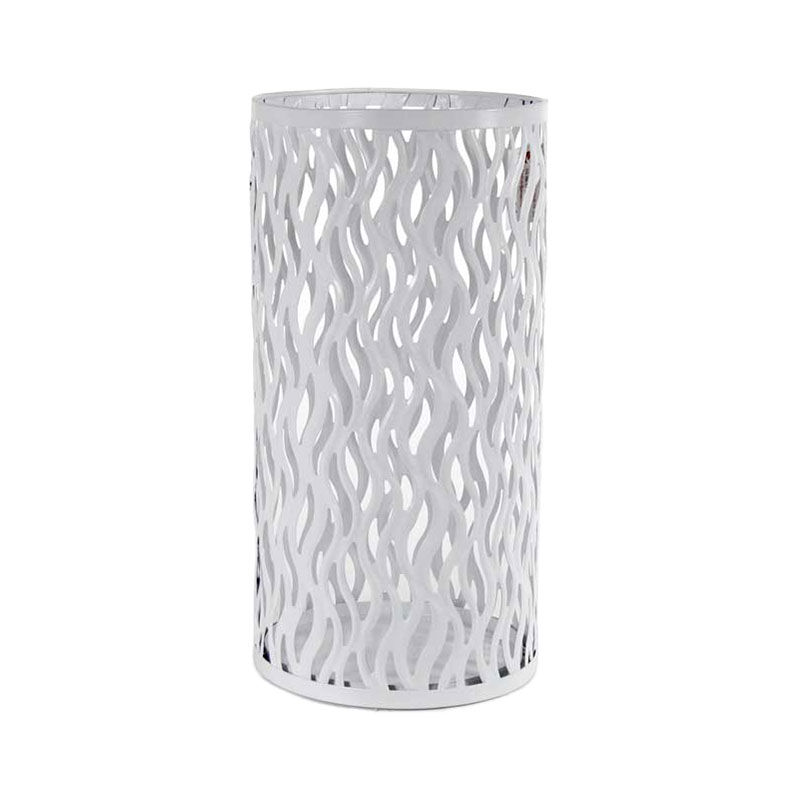 foto del prodotto gicos portaombrelli in metallo traforato 24 x h48 cm colore bianco