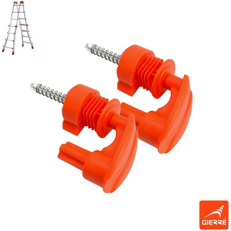 foto del prodotto gierre kit 2 ganci per scala telescopica in alluminio al010 al020 al030 al040 al060 cod.d4022