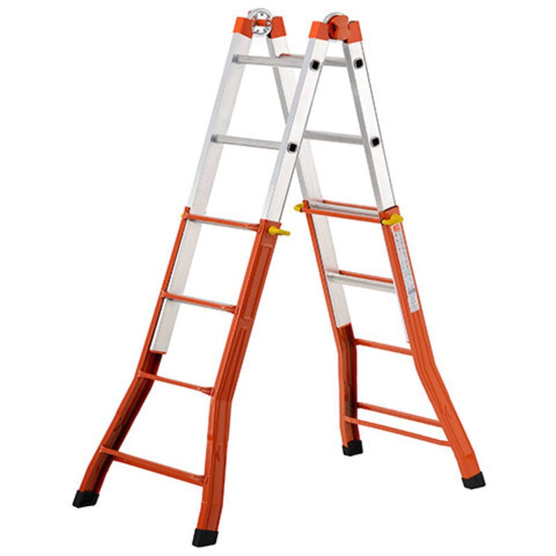 foto del prodotto gierre peppina scala telescopica alluminio, arancione