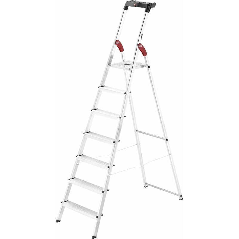 foto del prodotto gierre scala a libretto in alluminio hailo l60 gradini 7 salone