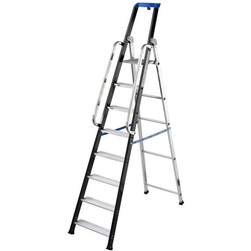 foto del prodotto gierre scala in alluminio doppia in 8 gradini professional al757
