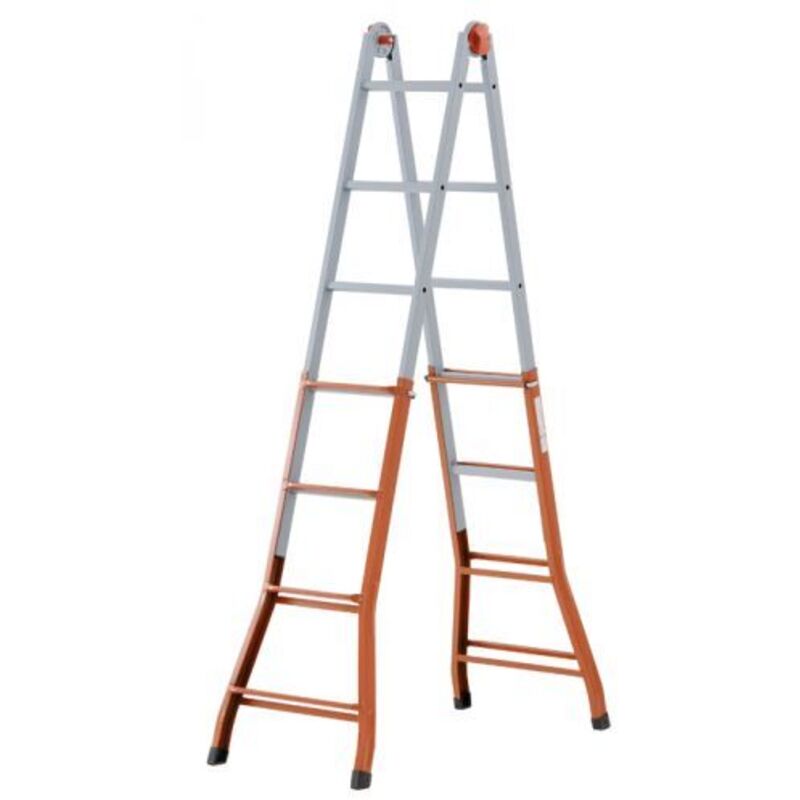 foto del prodotto gierre scala telescopica in acciaio mini gradini n 3 3 h max cm. 272