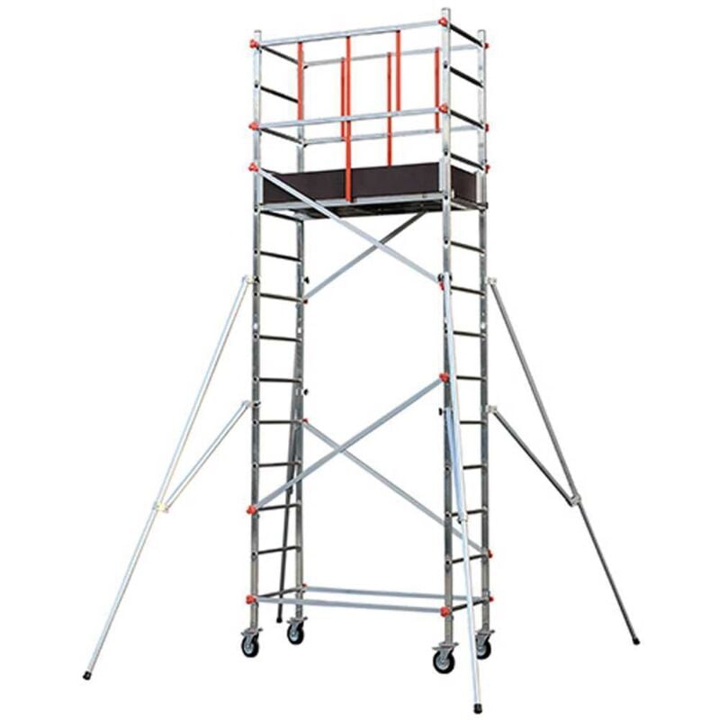 foto del prodotto gierre ta900fl trabattello h max 5,10 mt torre mobile professionale in alluimio