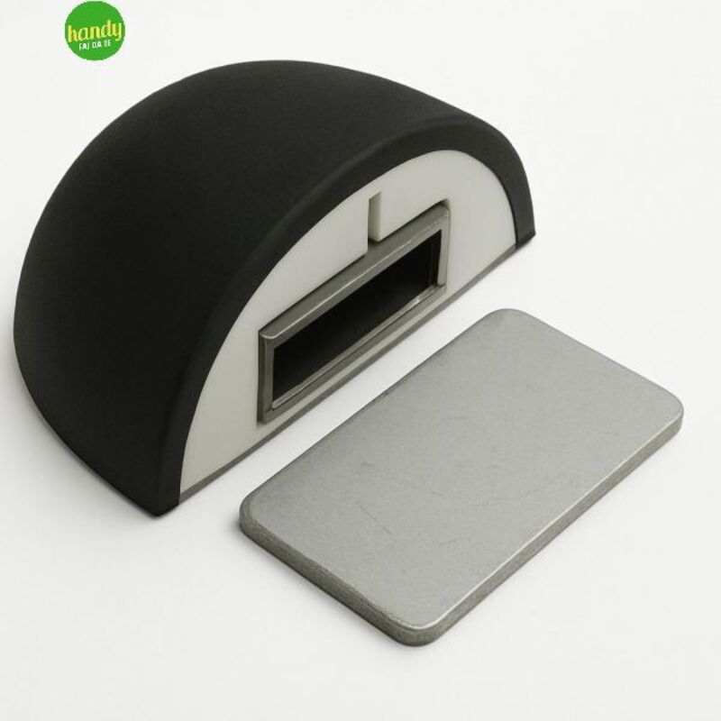 foto del prodotto giesse bloccaporta in resina tech magnetico 53x32mm nero