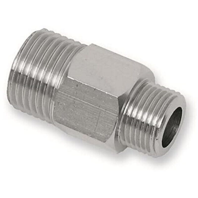 foto del prodotto giesse - nipplo niples doppia vite prolungata ridotto ottone cromato 1/2x3/8 ' flessibili