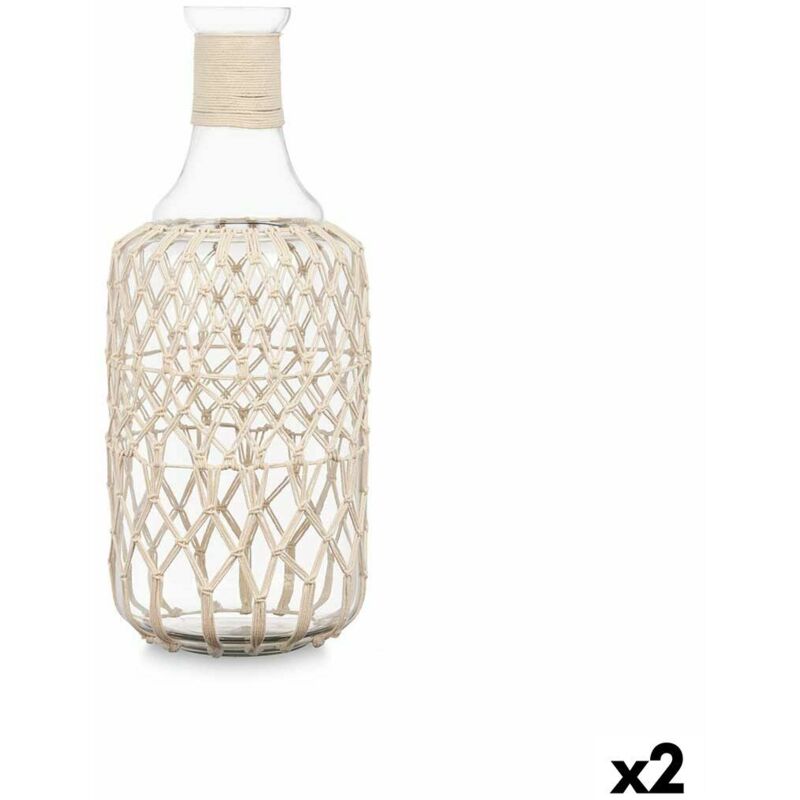 foto del prodotto gift decor borraccia 21638w bianco trasparente 19 x 48 cm decorativa 2 unit 
