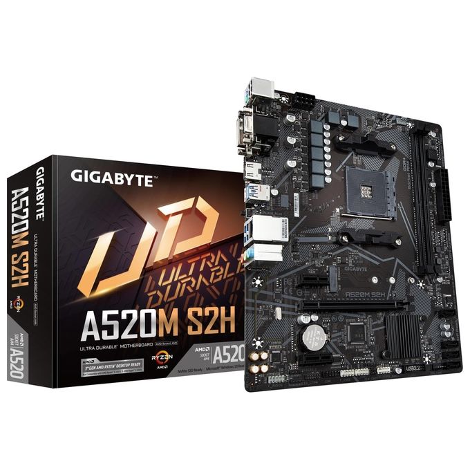foto del prodotto gigabyte a520m s2h scheda madre presa am4 micro atx