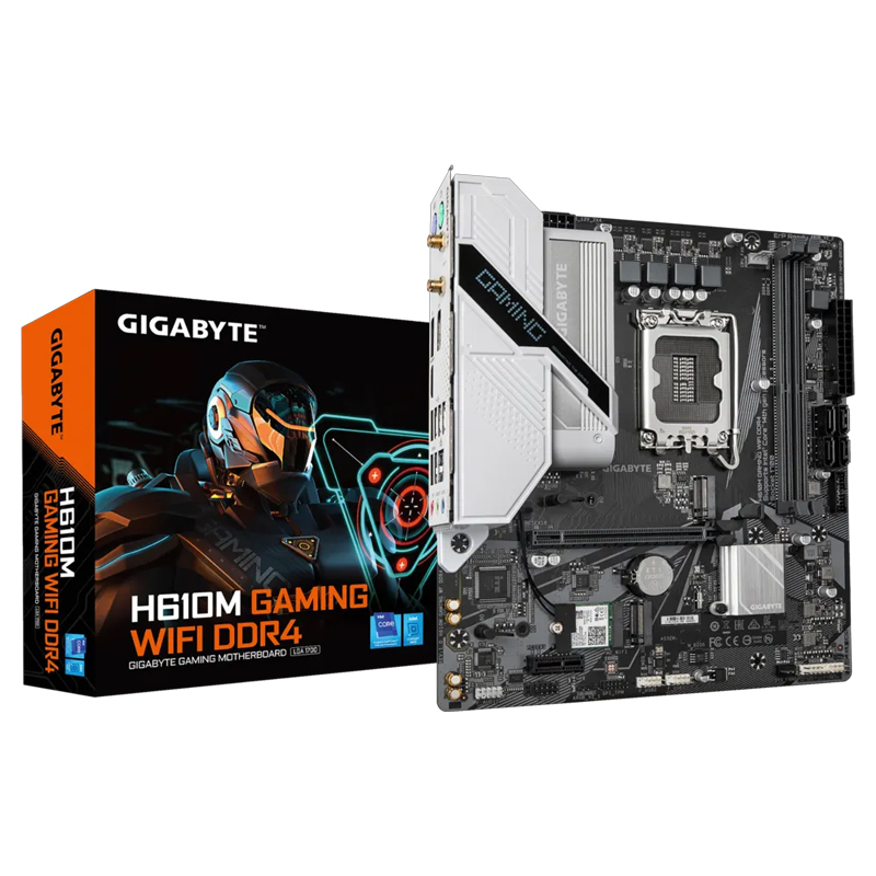 foto del prodotto gigabyte h610m gaming wf ddr4 scheda madre intel h610 express lga 1700 micro atx