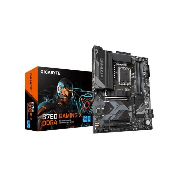 foto del prodotto gigabyte scheda madre b760 gaming x ddr4 intel b760 4 ddr4 3 m.2 4 sataiii sk1700 hdmi-dp atx