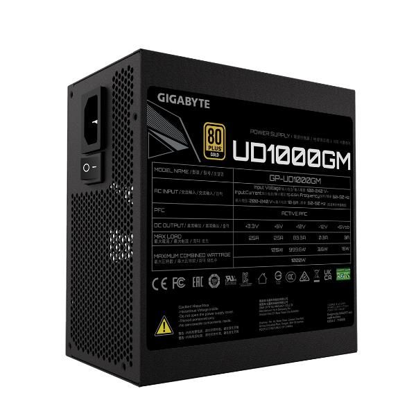 foto del prodotto gigabyte ud1000gm alimentatore per computer 1000 w 20 4 pin atx atx nero