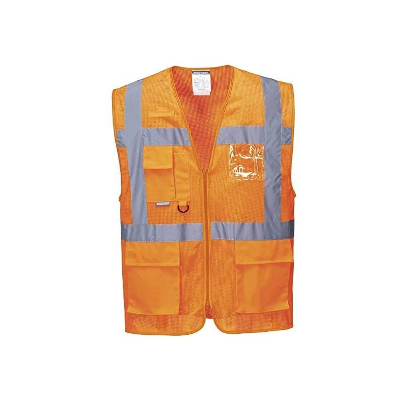 foto del prodotto gilet ad alta visibilita arancione athens meshair arancio l