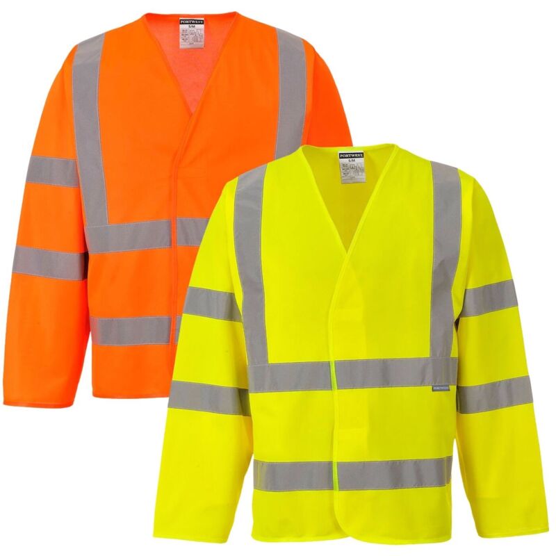 foto del prodotto gilet ad alta visibilita classe 3 maniche lunghe giallo l xl