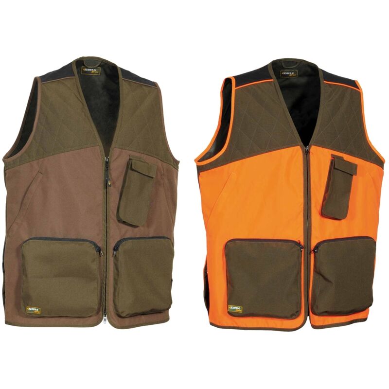 foto del prodotto gilet da caccia multitasche cofra zivat xxl arancione