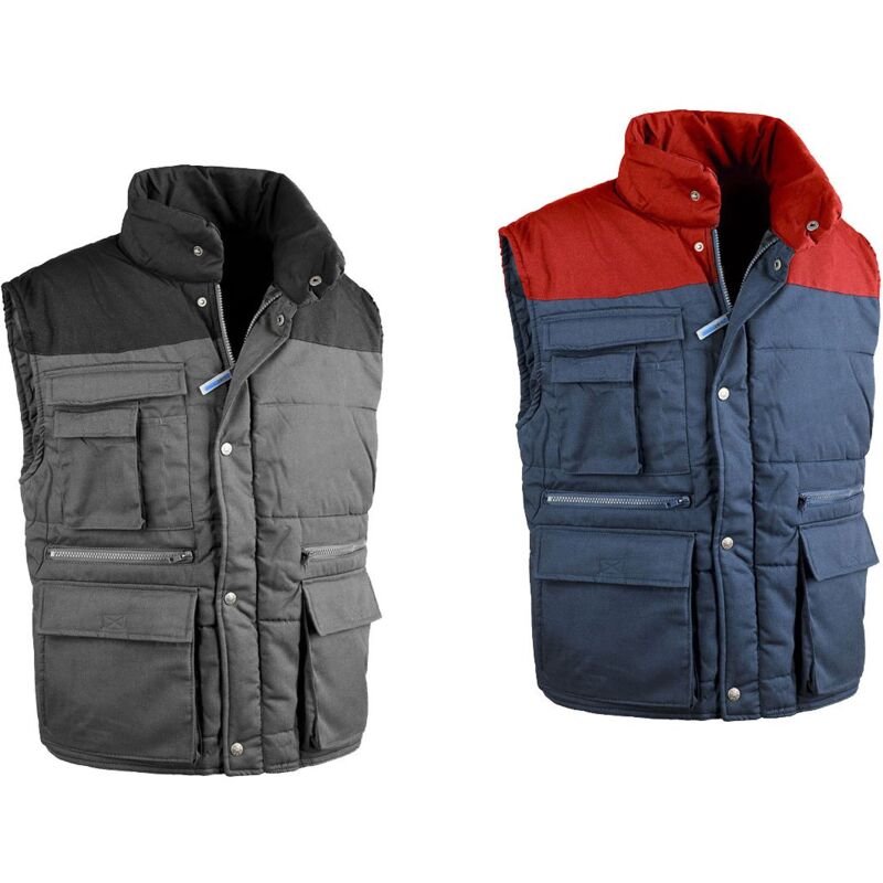 foto del prodotto gilet da lavoro imbottito sottozero antares 9025 top xl blu rosso