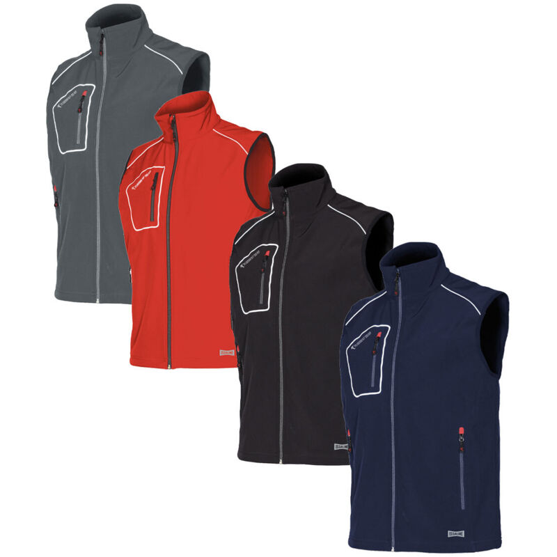 foto del prodotto gilet da lavoro issa line snappy 04509 m rosso