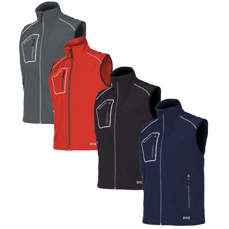 foto del prodotto gilet da lavoro issa line snappy 04509 s azzurro