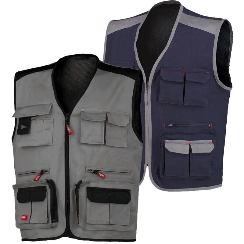 foto del prodotto gilet da lavoro issa stretch 8746 s grigio