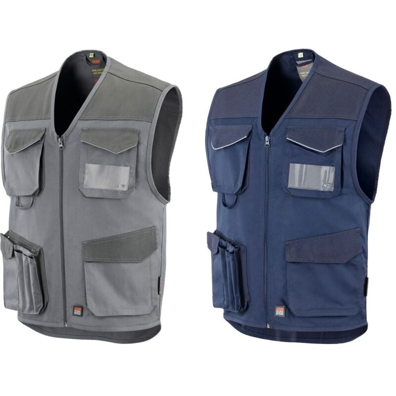 foto del prodotto gilet da lavoro multitasche neri convoy xl blu